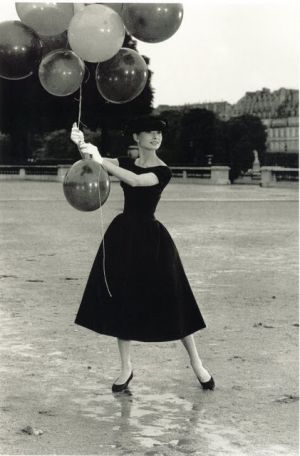 Photo of Audrey Hepburn - style icon - Audrey Hepburn in black Sabrina frock.jpg